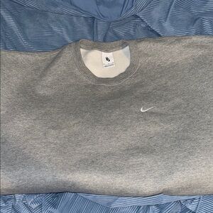 Nike Solo Swoosh Gray Sweatshirt